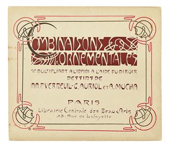 MUCHA, ALPHONSE; Maurice Pillard Verneuil; and George Auriol. Combinaisons Ornementales se Multipliant a lInfini a lAide du Miroir.